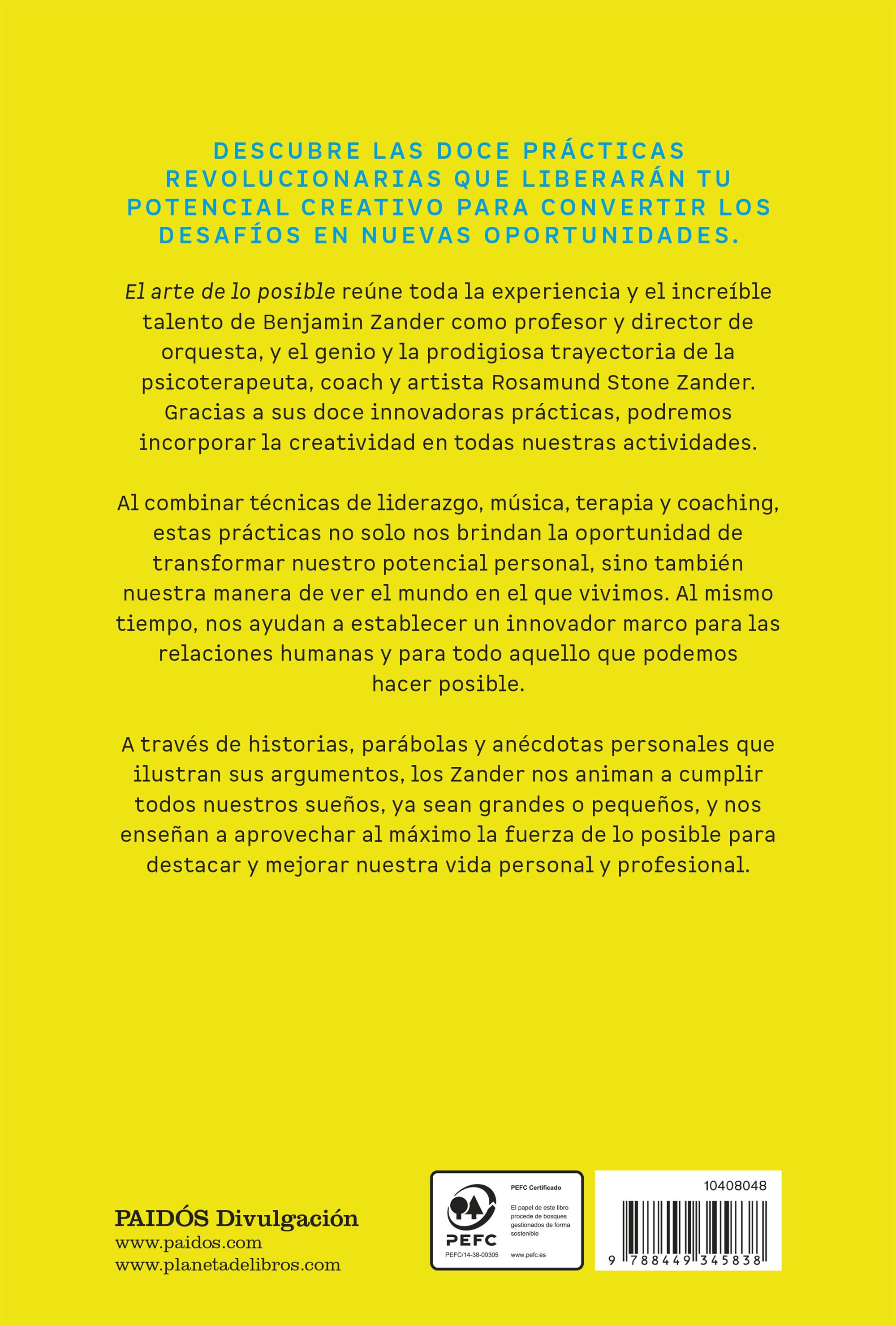 Miniatura contraportada El arte de lo posible