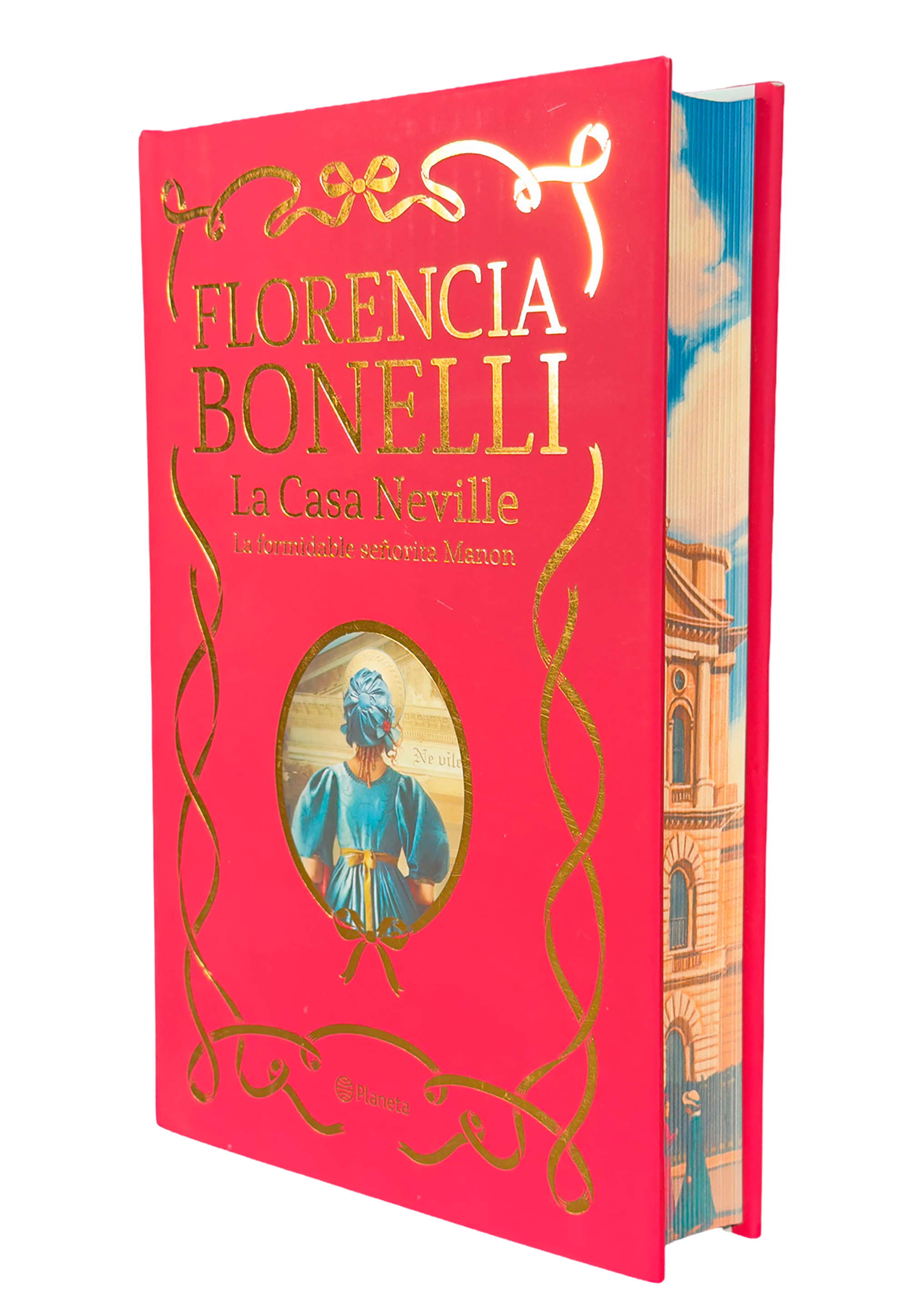 Portada La Casa Neville 1. Tapa dura con cantos tintados