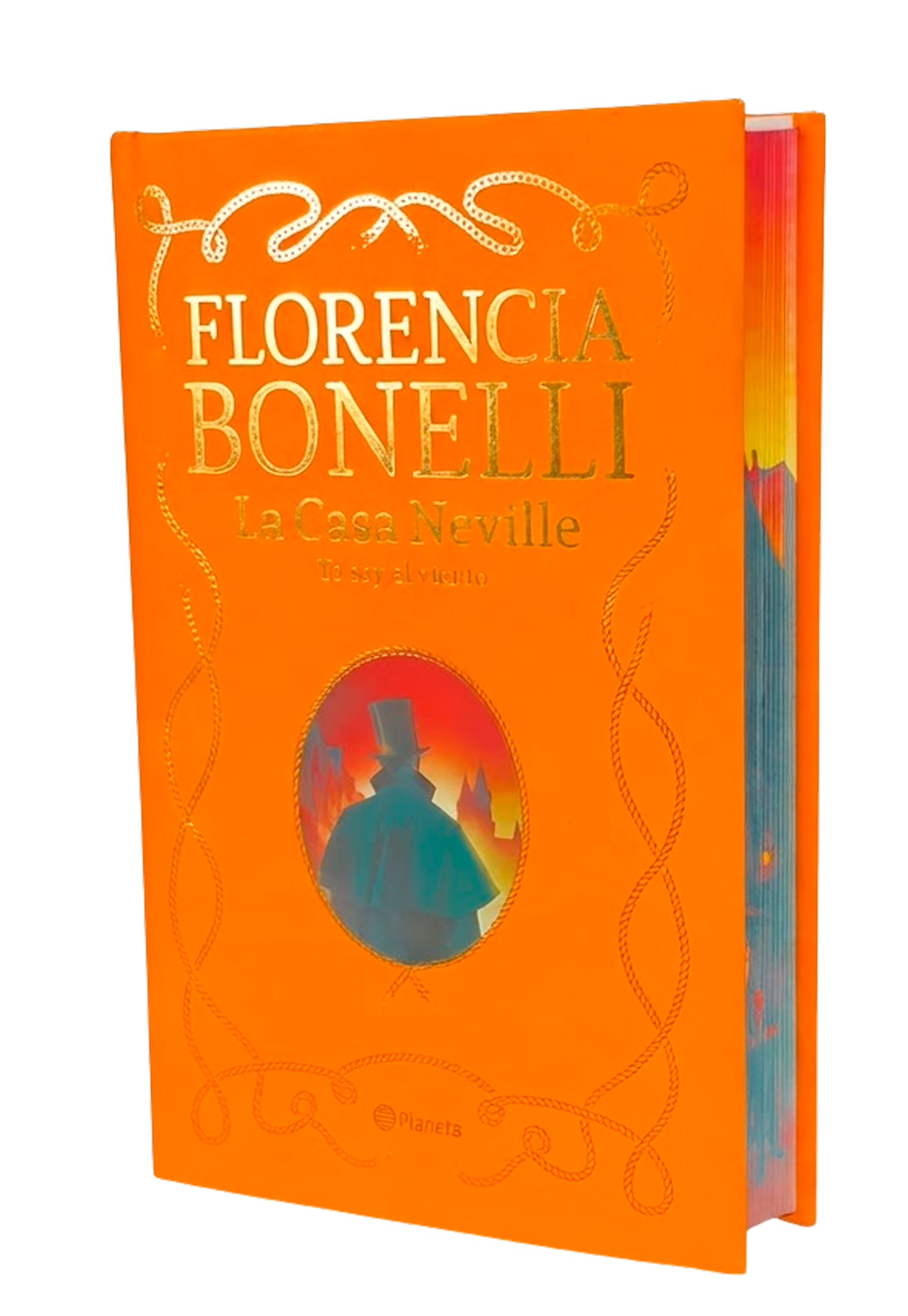 Portada La Casa Neville 3. Tapa dura con cantos tintados