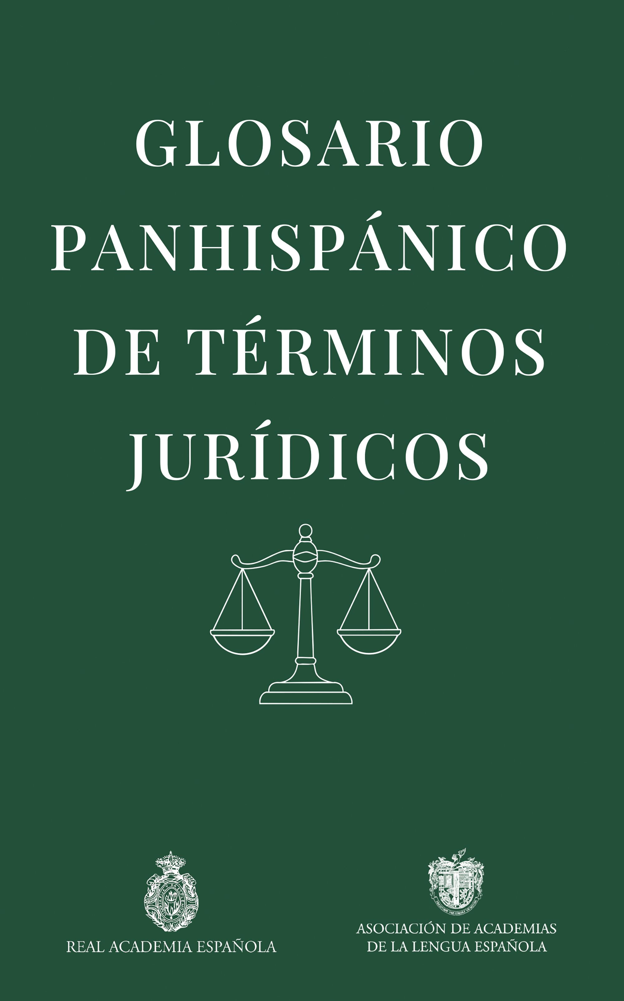 Portada Glosario panhispánico de términos jurídicos