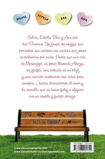 Contraportada Abrázame fuerte