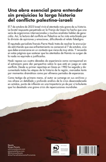 Contraportada Una tierra doblemente prometida