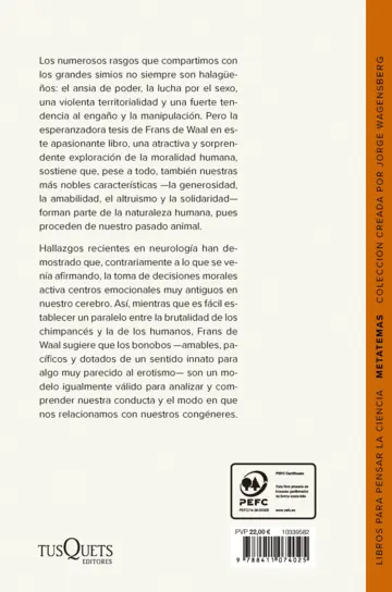 Contraportada El mono que llevamos dentro