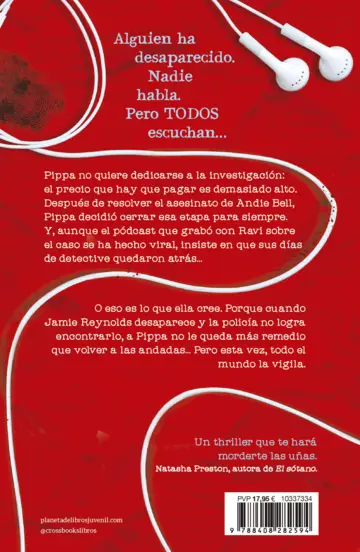 Contraportada Desaparición para expertos