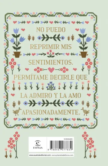 Contraportada Orgullo y prejuicio. Edición especial cantos tintados