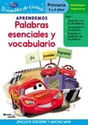 Portada Aprendemos palabras esenciales y vocabulario (Cars