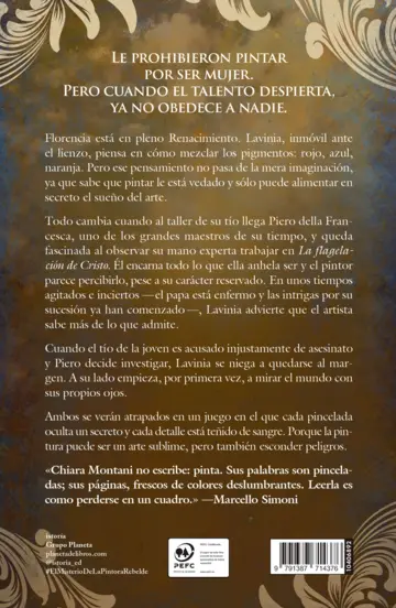 Contraportada El misterio de la pintora rebelde