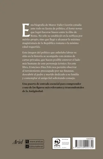 Contraportada Marco Tulio Cicerón