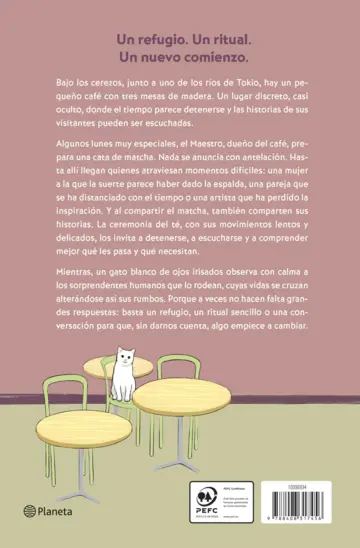 Contraportada Mis lunes con aroma a matcha