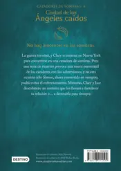 Miniatura contraportada Cazadores de sombras 4. Ciudad de los Ángeles caidos