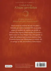 Miniatura contraportada Cazadores de sombras 5. Ciudad de las Almas perdidas