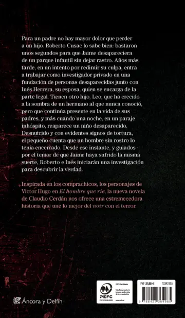 Contraportada El hombre sin rostro