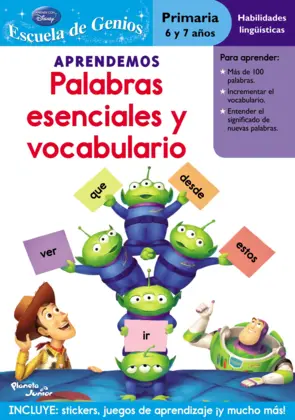 Portada Aprendemos palabras esenciales y vocabulario Toy