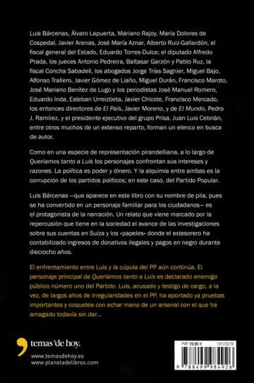 Contraportada Queríamos tanto a Luis