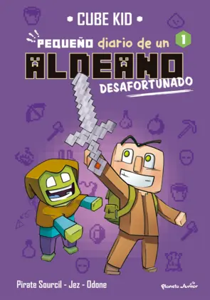 Portada Minecraft. Pequeño diario de un aldeano desafortunado