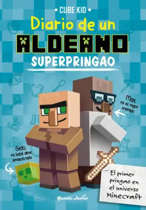 Portada Minecraft. Diario de un aldeano superpringao