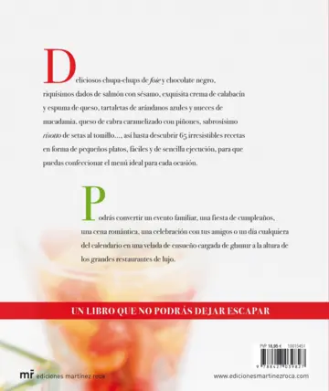 Contraportada 65 ideas para convertir tu casa en el mejor restaurante