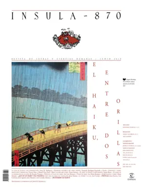 Portada El haiku, entre dos orillas (Ínsula n° 870, junio de 2019)