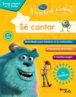 Portada Escuela de genios. Sé contar. Disney Pixar