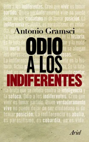 Portada Odio a los indiferentes