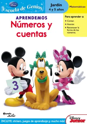 Portada Aprendemos números y cuentas (Mickey)