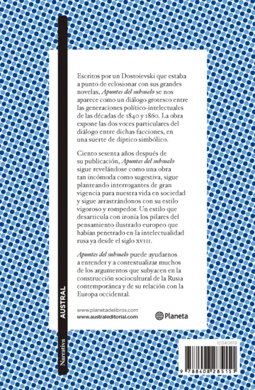 Contraportada Apuntes del subsuelo