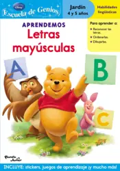 Portada Aprendemos letras mayúsculas (Winnie the Pooh)