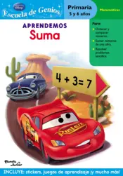 Portada Aprendemos suma. Cars