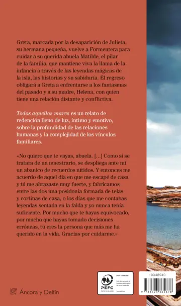 Contraportada Todos aquellos mares