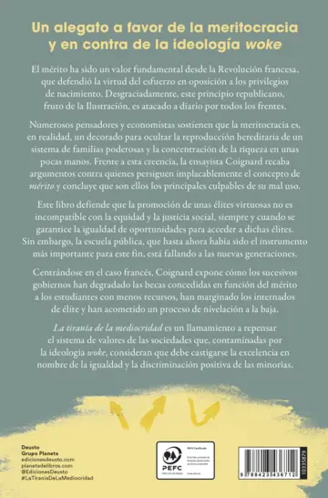 Contraportada La tiranía de la mediocridad