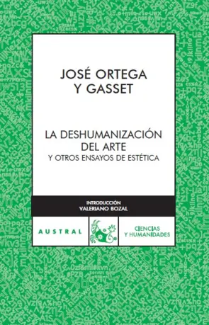 Portada La deshumanización del arte