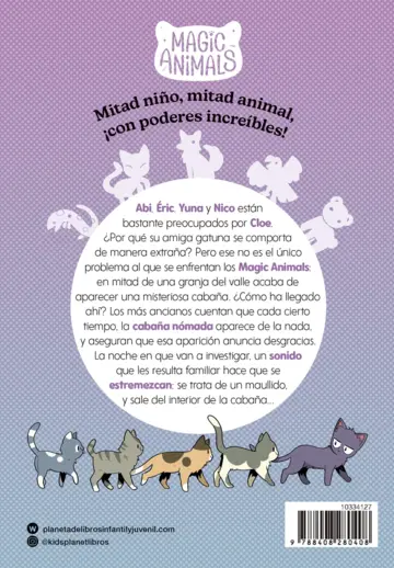 Contraportada Magic Animals 5. La hechicera de los gatos
