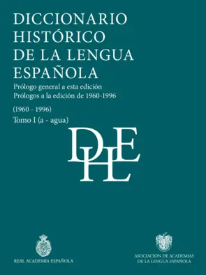 Portada Diccionario histórico de la lengua española (Tomos I a V)