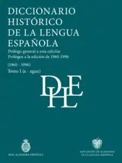 Portada Diccionario histórico de la lengua española (Tomos I a V)