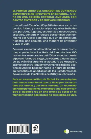 Contraportada La vuelta al futbol en 80 (+20) historias