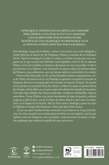 Contraportada Egilona, reina de Hispania