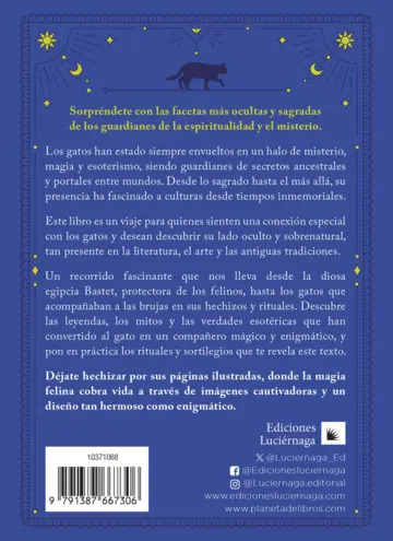 Contraportada Los gatos y el más allá