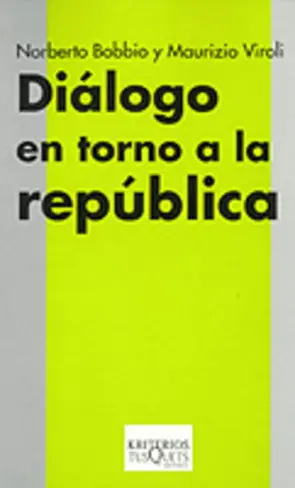 Portada Diálogo en torno a la República
