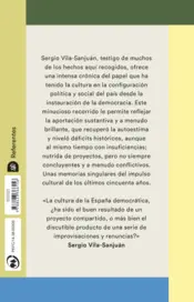 Miniatura contraportada Cultura española en democracia