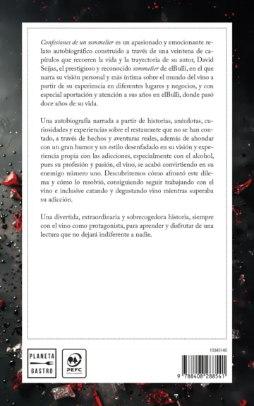 Contraportada Confesiones de un sommelier