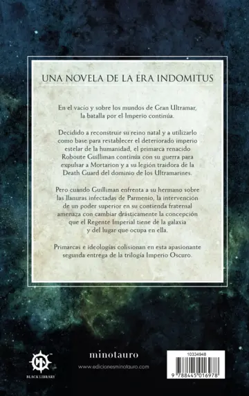 Contraportada Imperio Oscuro nº 02 La Guerra de la Plaga