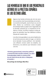 Miniatura contraportada Los años irrecuperables