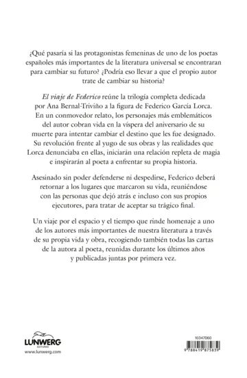 Contraportada El viaje de Federico