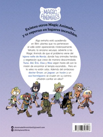 Contraportada Magic Animals. Misiones especiales 2. El templo escondido