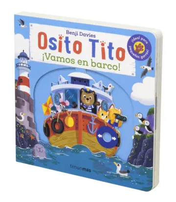 Portada Osito Tito. ¡Vamos en barco!