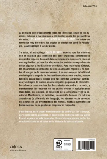 Contraportada Los números nos hicieron como somos