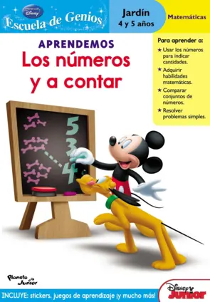 Portada Aprendemos los números y a contar (Mickey)