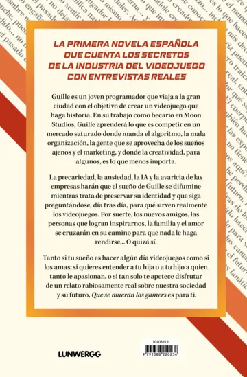 Contraportada Que se mueran los gamers