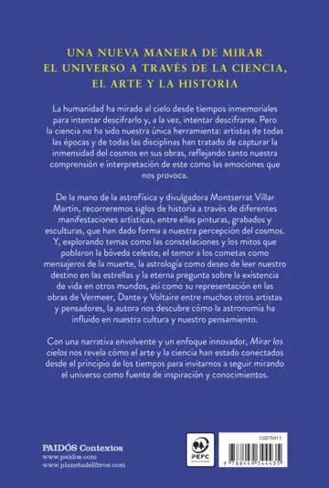 Contraportada Mirar los cielos