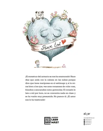 Contraportada ¡El monstruo del armario se ha enamorado!